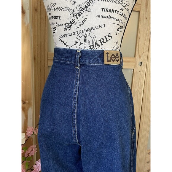 Vintage 1980's Lee Pleated Medium Washed High Waisted Jeans size 11M USA Hipster - Picture 10 of 10